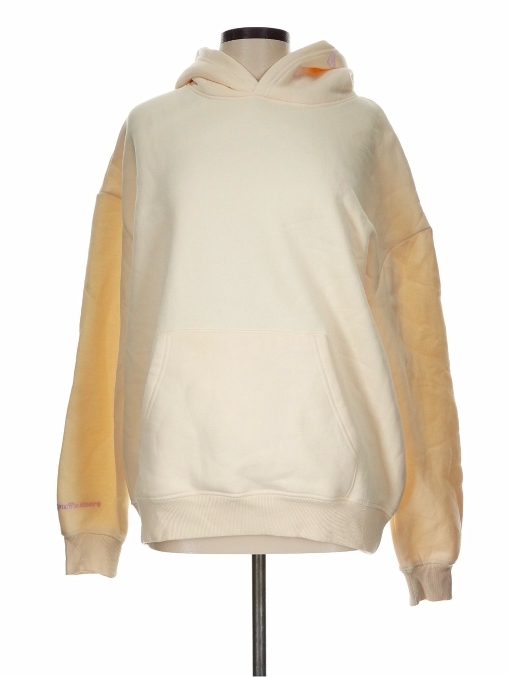PINK PALM PUFF Yellow Pink Chasing Sunsets Hoodie Size Large NWOT - Picture 3 of 5